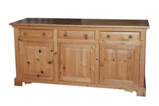 Modern pine low dresser