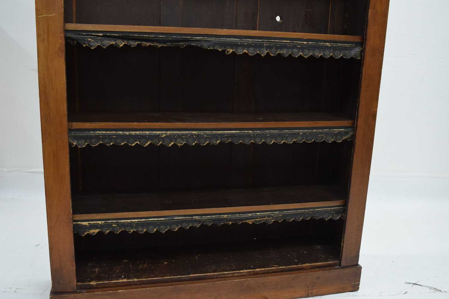 Victorian open bookcase - Image 3 of 6