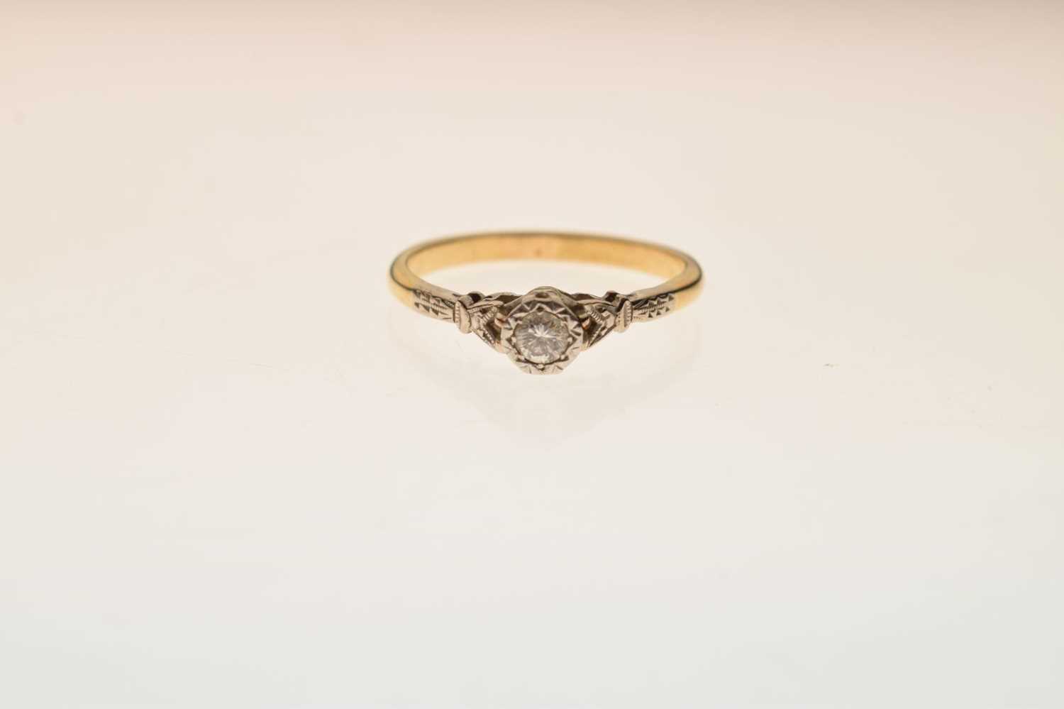 Diamond solitaire ring - Image 5 of 5