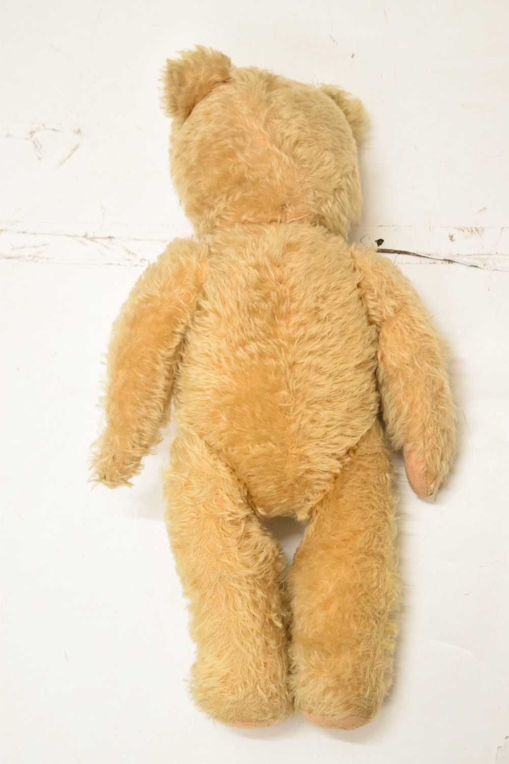 Child's vintage golden mohair teddy bear, with jointed limbs and three others - Image 7 of 9