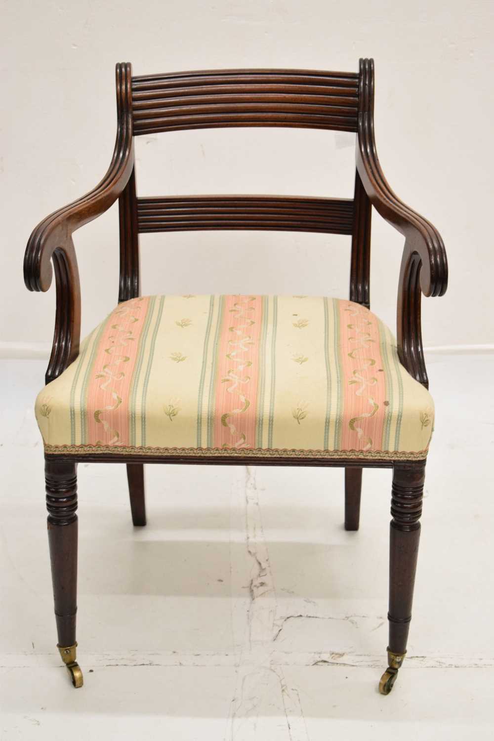 Early 20th century mahogany twin pedestal desk with associated chair - Image 5 of 6