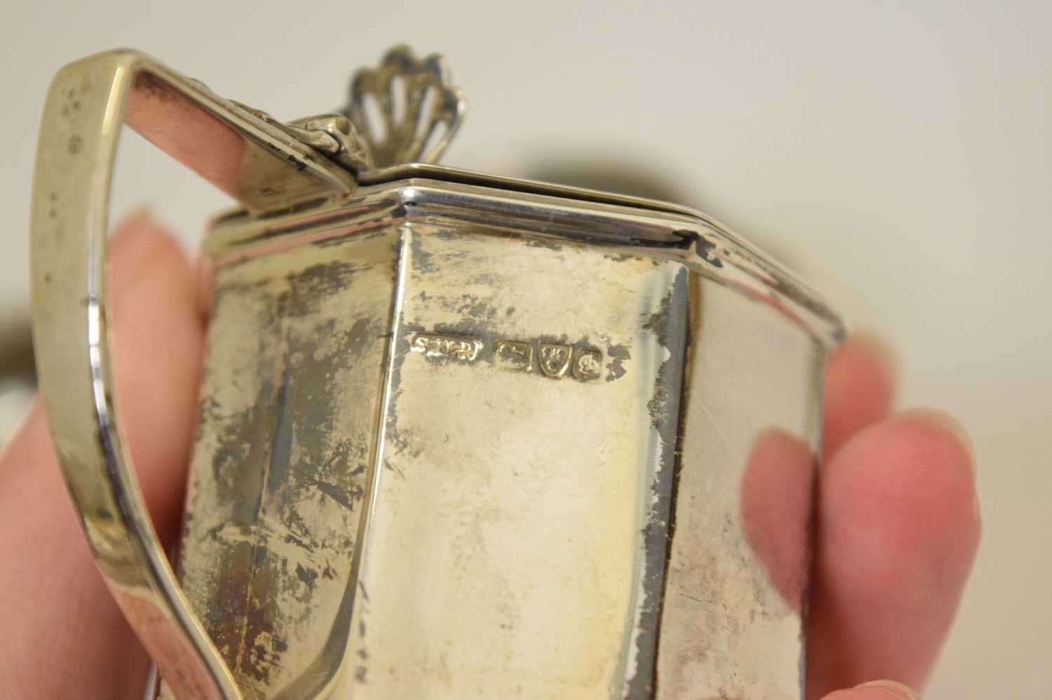 Pair of Victorian silver salts, etc - Image 9 of 11