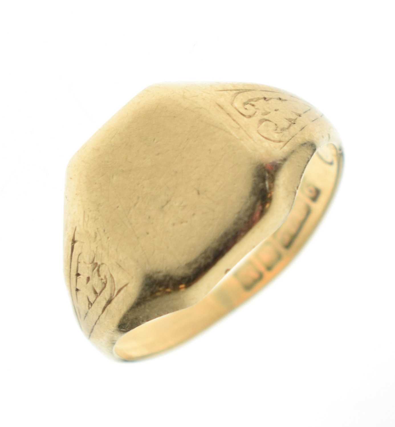 9ct gold signet ring