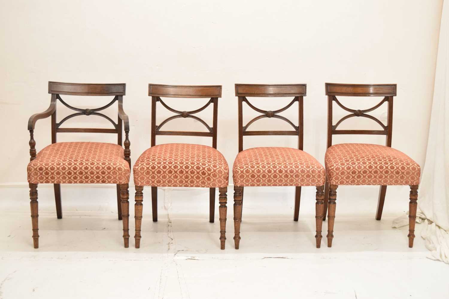 Set of eight 19th century mahogany dining chairs - Image 3 of 14