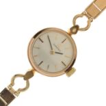 Omega - Lady's 9ct gold bracelet watch