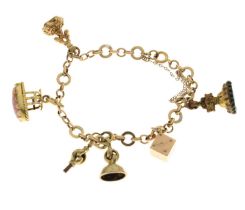 9ct gold charm bracelet