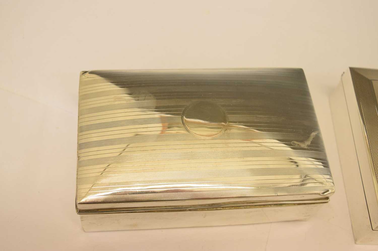 Three silver table top boxes - Image 3 of 10