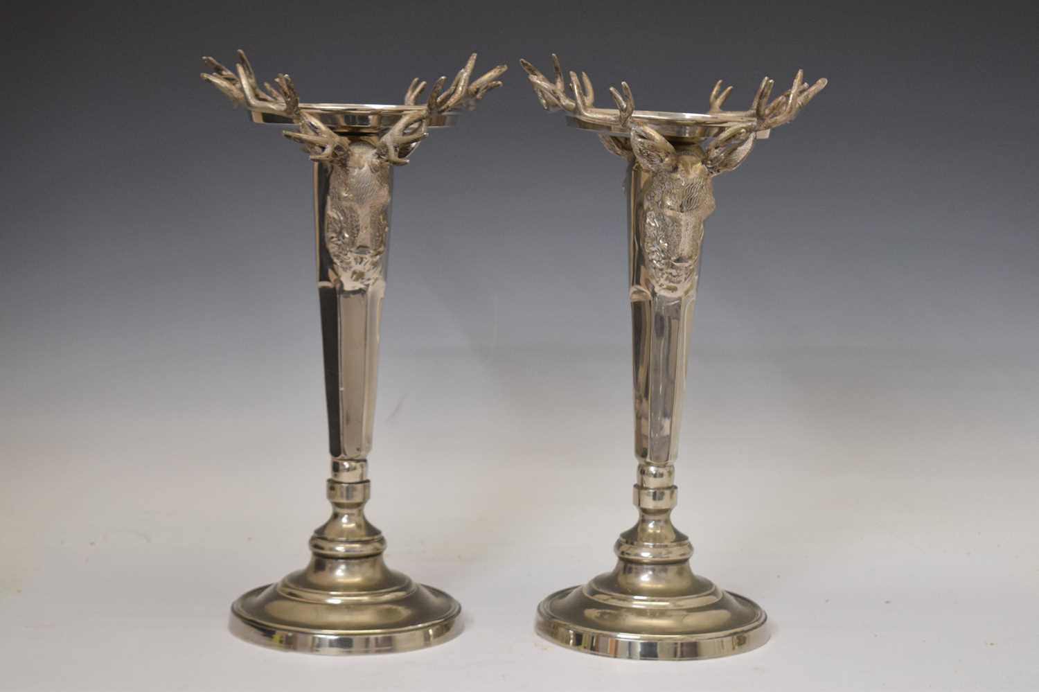 Pair of modern silver plate centrepieces and ice pail - Image 9 of 9