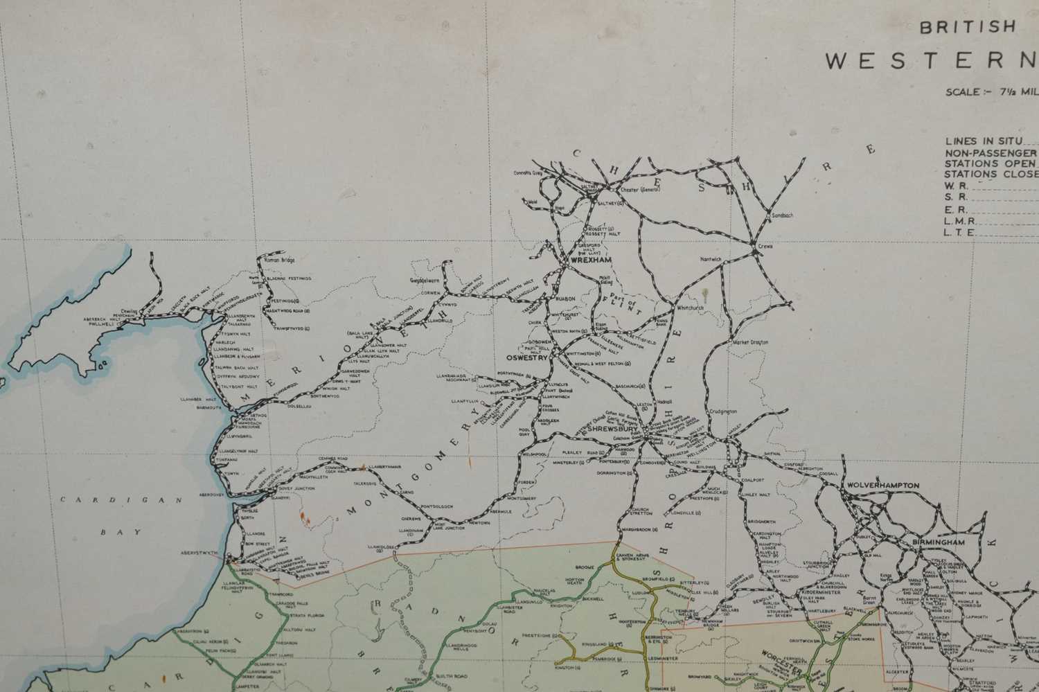 British Railways Western Region map, revised 1963 - Image 9 of 11