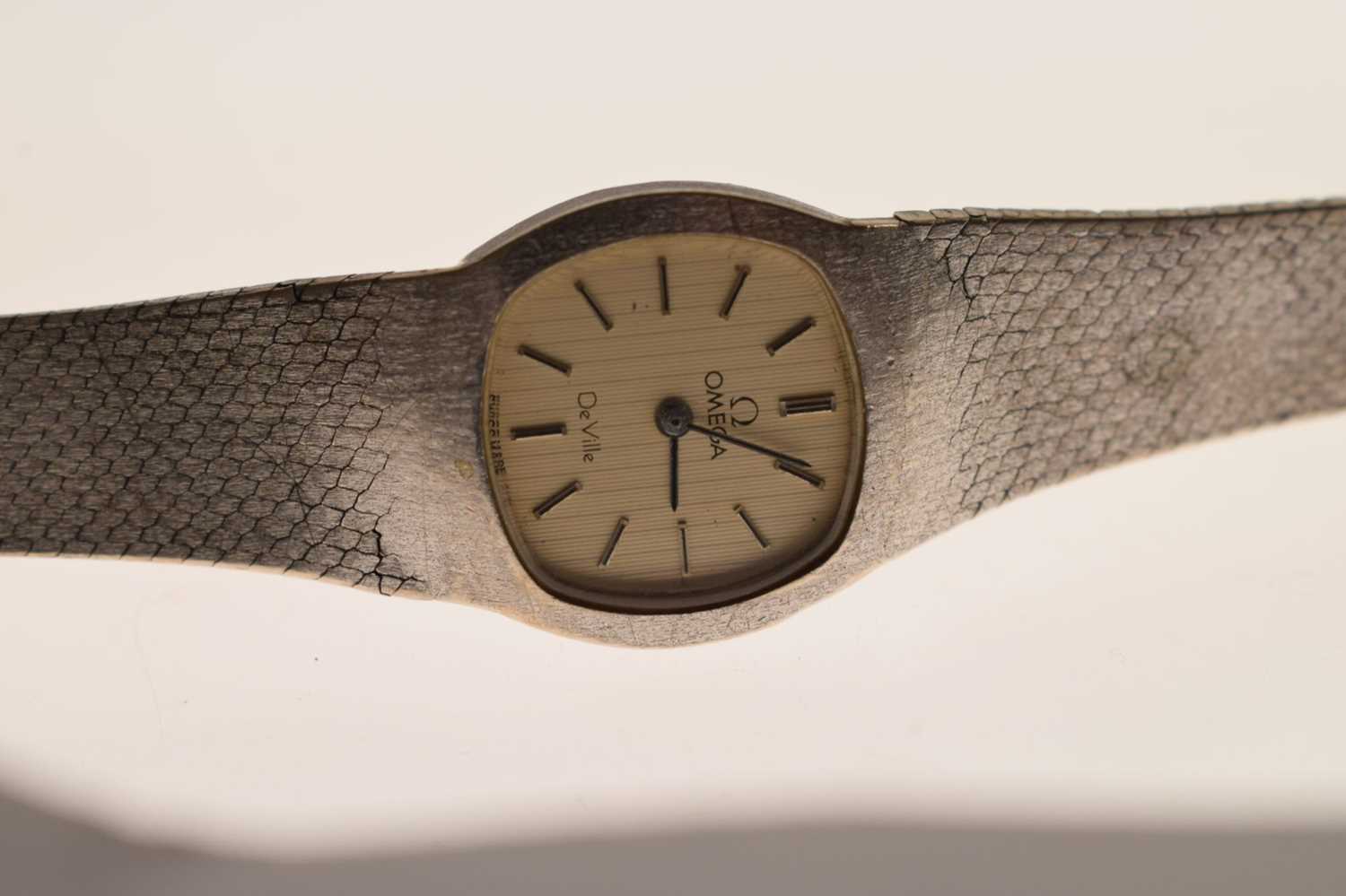 Omega - Lady's De Ville silver '925' bracelet watch - Image 5 of 9
