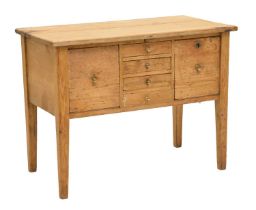 Victorian pine low chiffonier/desk