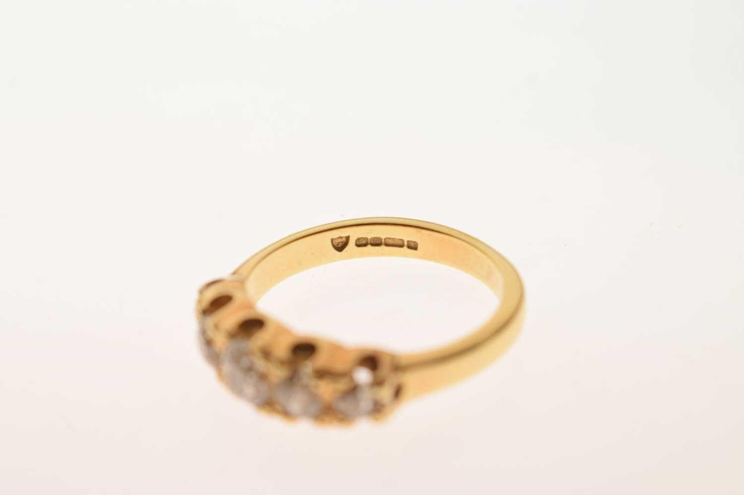 Diamond 18ct yellow gold ring - Bild 5 aus 6