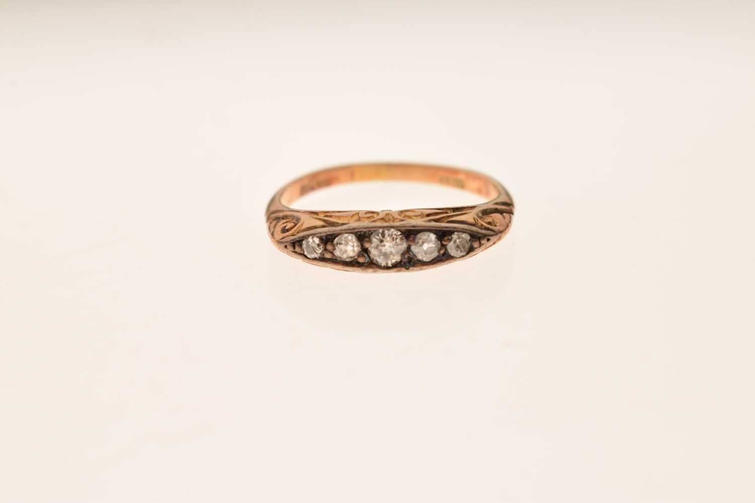 Five-stone diamond ring - Bild 6 aus 6