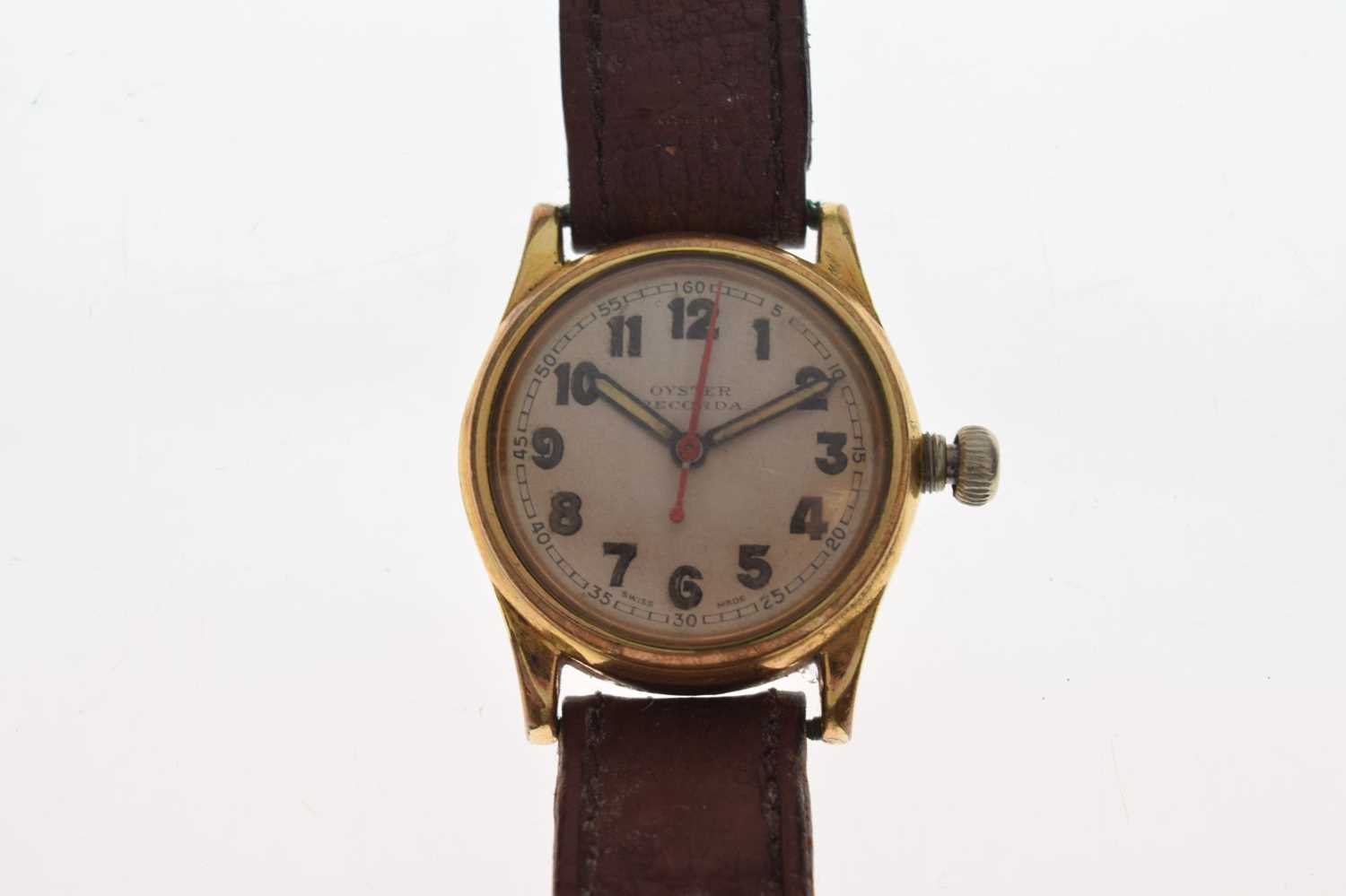 Rolex - 1940s Oyster Recorda manual wind wristwatch - Image 10 of 10