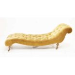 Late 19th/early 20th century chaise longue