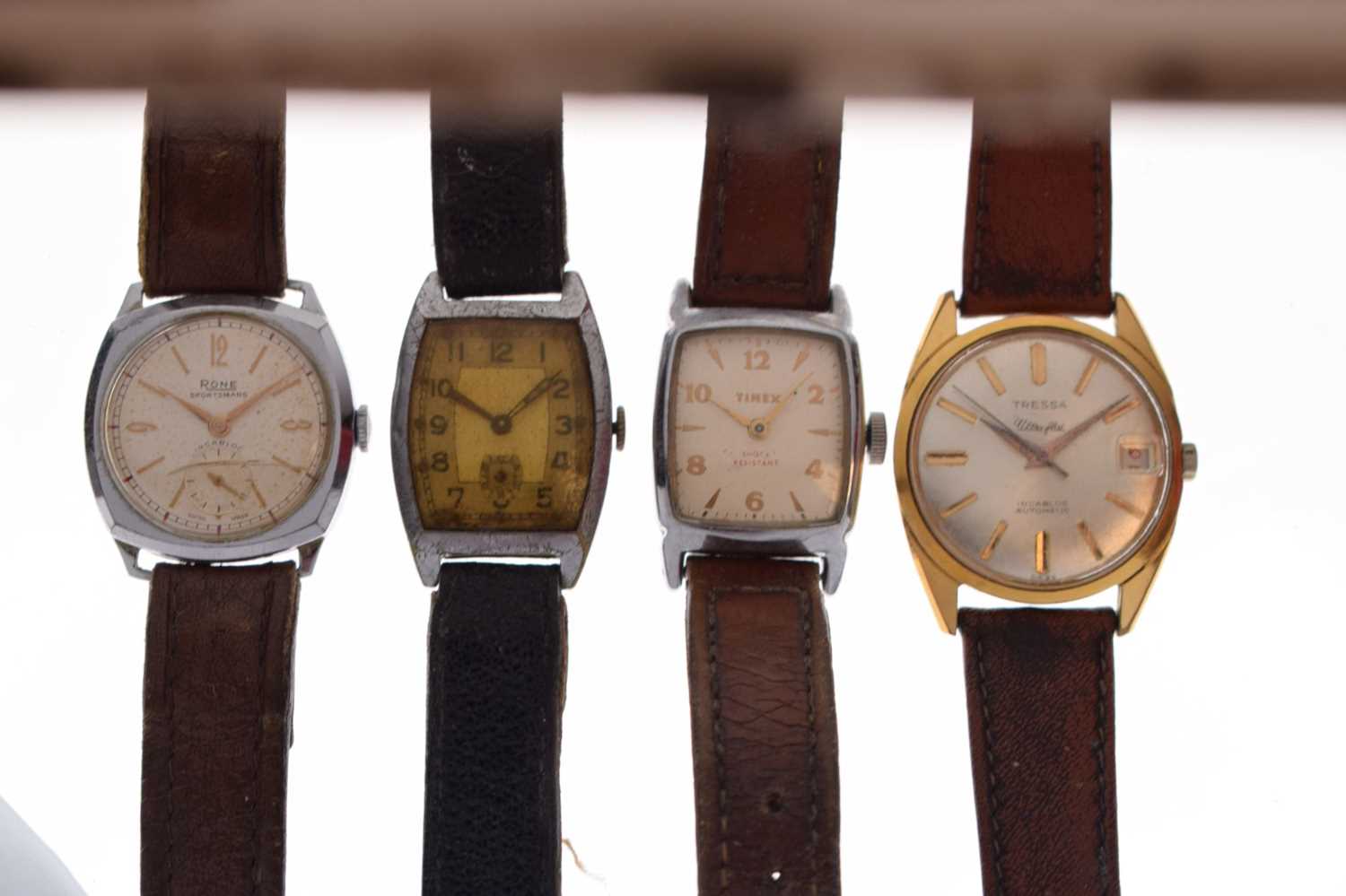 Four gentleman's vintage wristwatches and vacant Omega watch box - Image 7 of 7