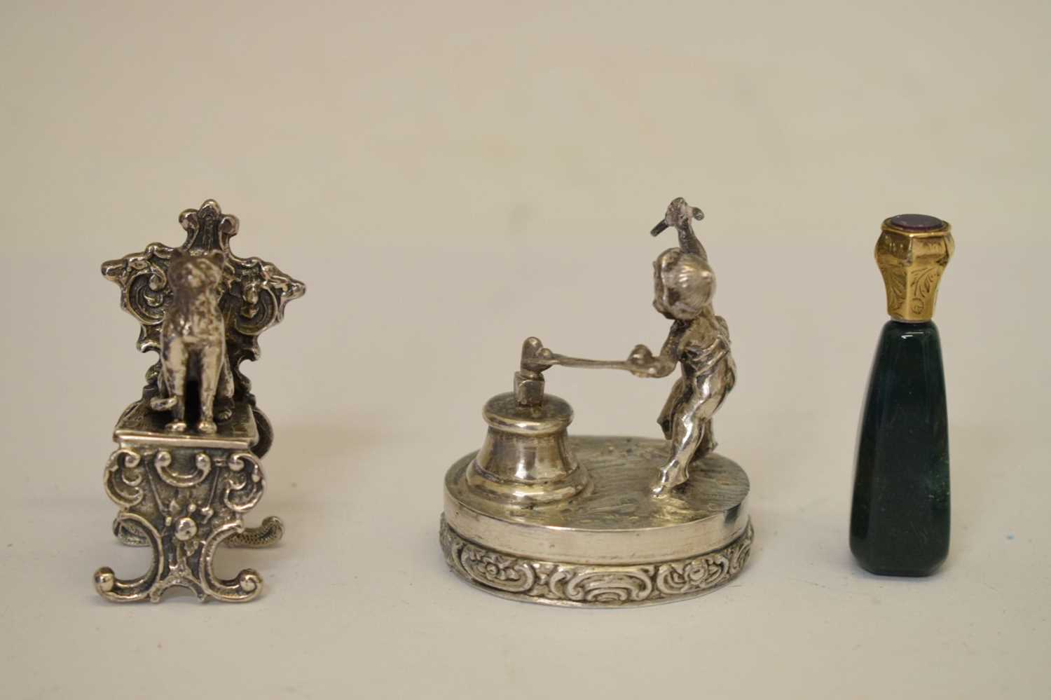 Collection of silver to include an Edward VII silver miniature three-piece tea set and tray, etc - Image 4 of 17