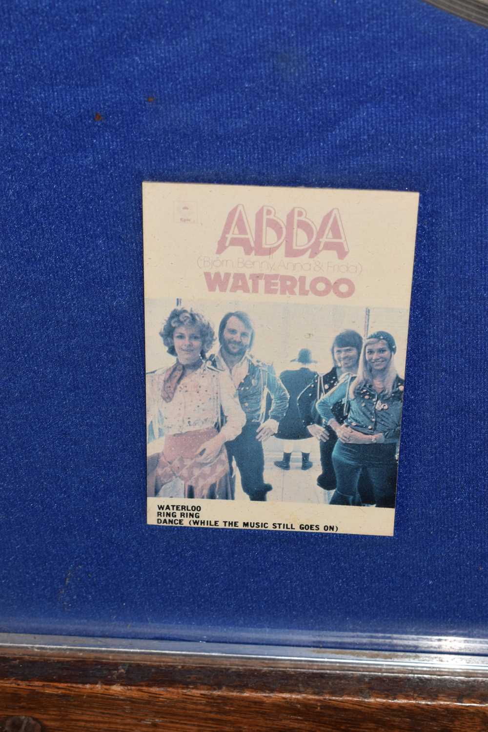 Abba 'Waterloo' platinum disc, 1976, together with a photographic print - Image 6 of 12
