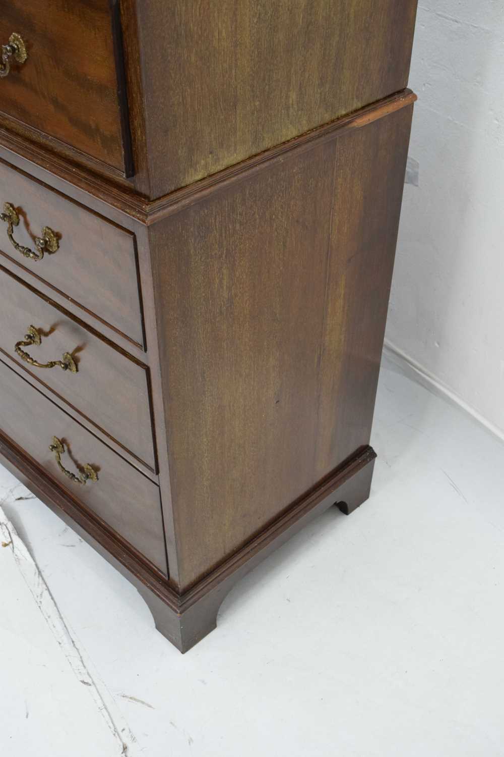 Early 20th century mahogany chest-on-chest or tallboy - Image 11 of 13