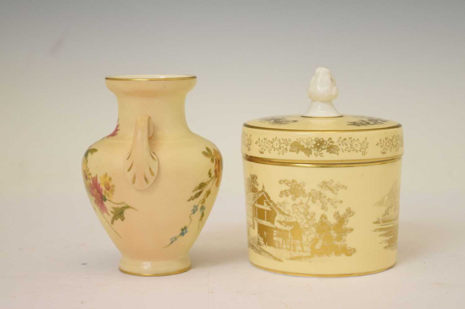 Selection of Royal Worcester blush ivory porcelain - Image 9 of 14
