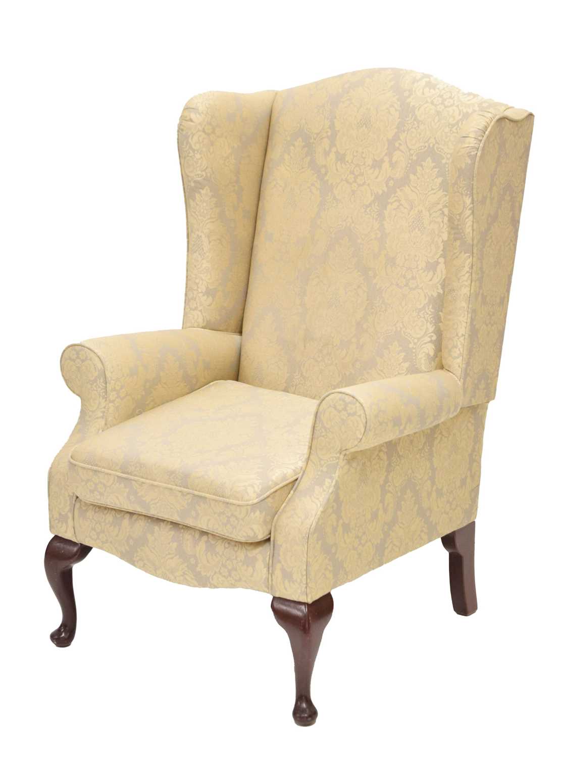 Modern reproduction wingback chair