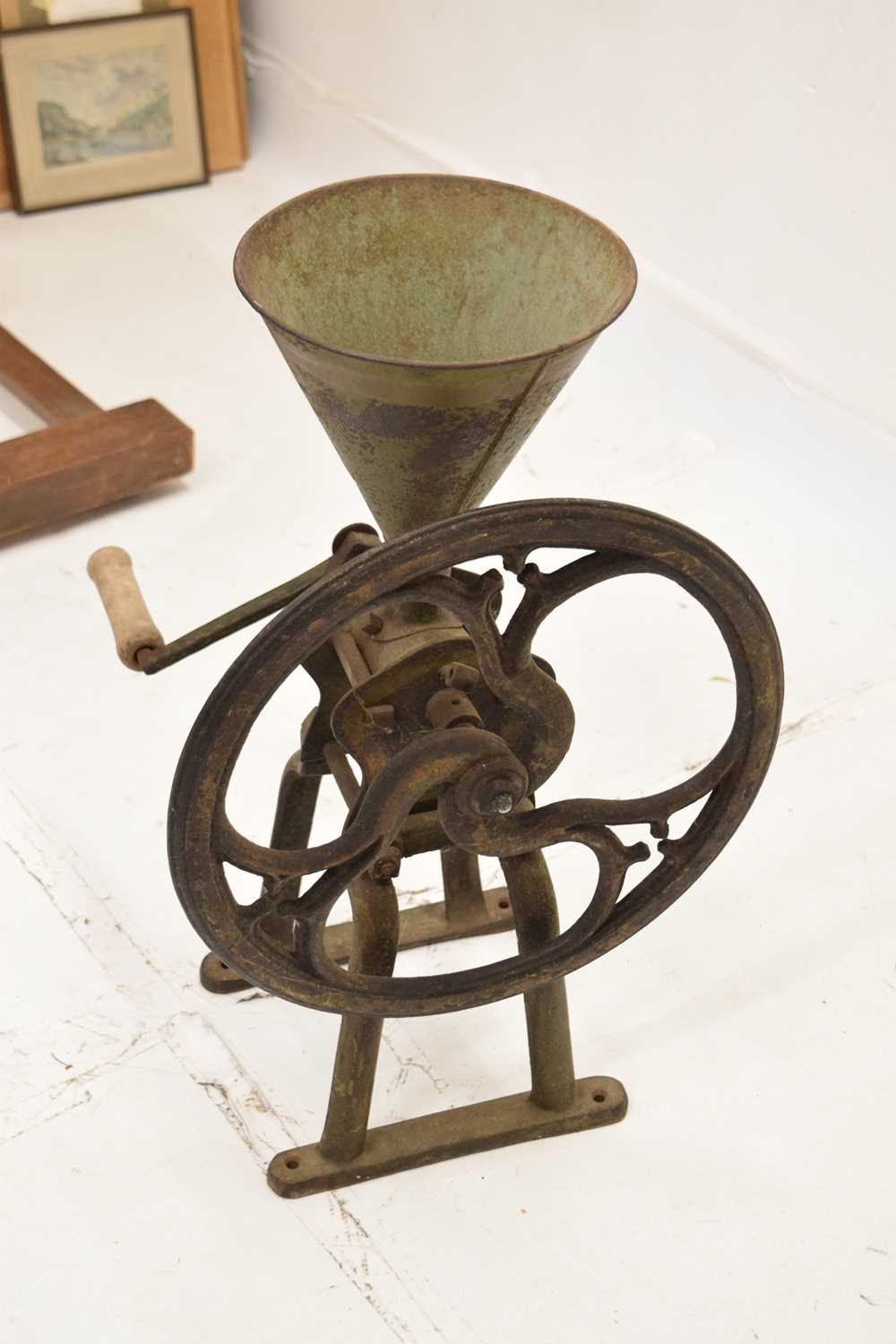 Late 19th century metal coffee grinder - Image 3 of 6