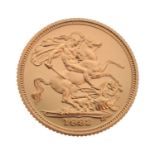 Royal Mint - Elizabeth II gold proof half sovereign, 1992