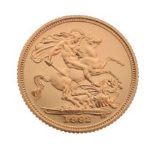 Royal Mint - Elizabeth II gold proof half sovereign, 1992