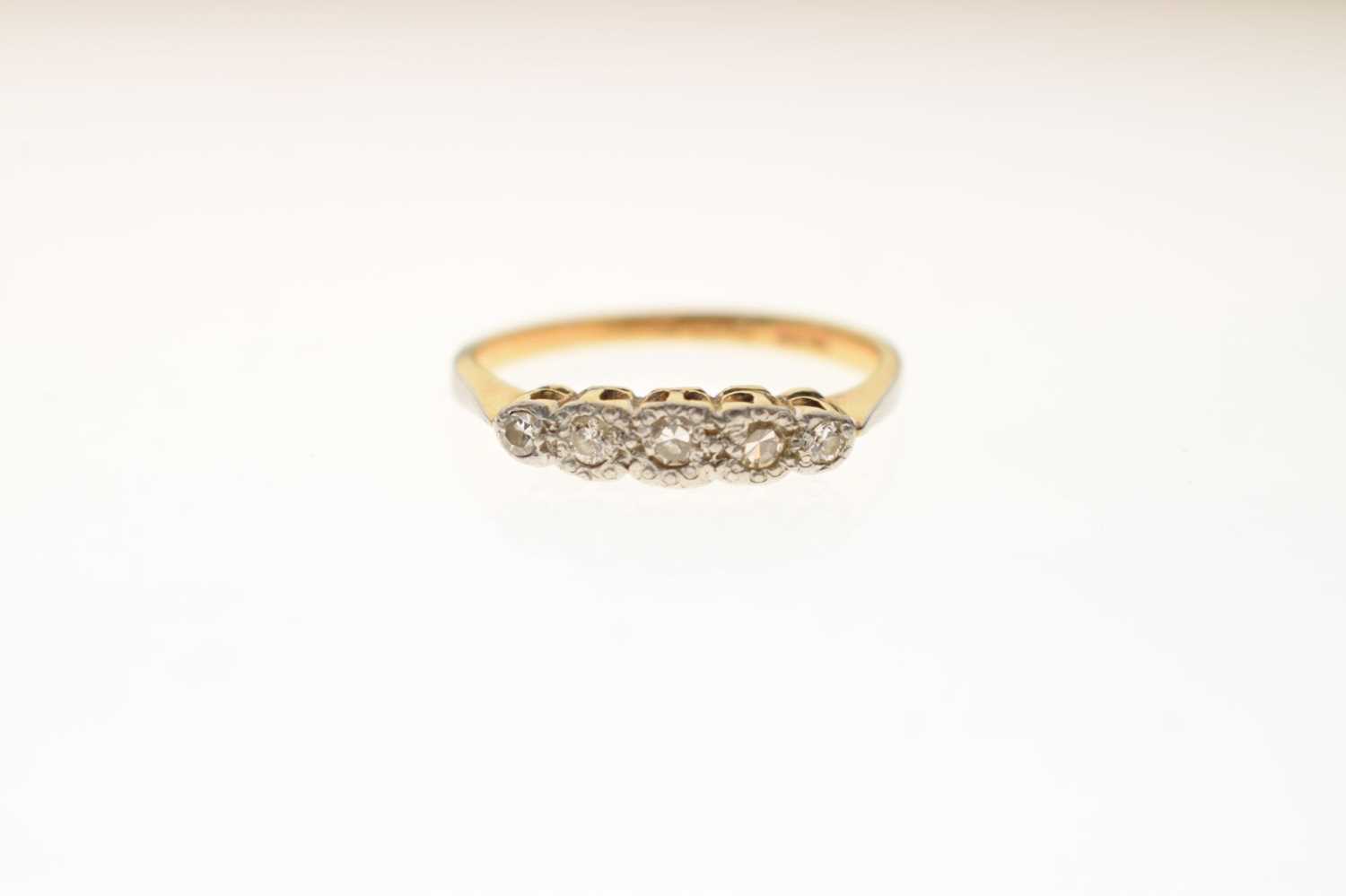 Five-stone diamond ring - Image 6 of 6