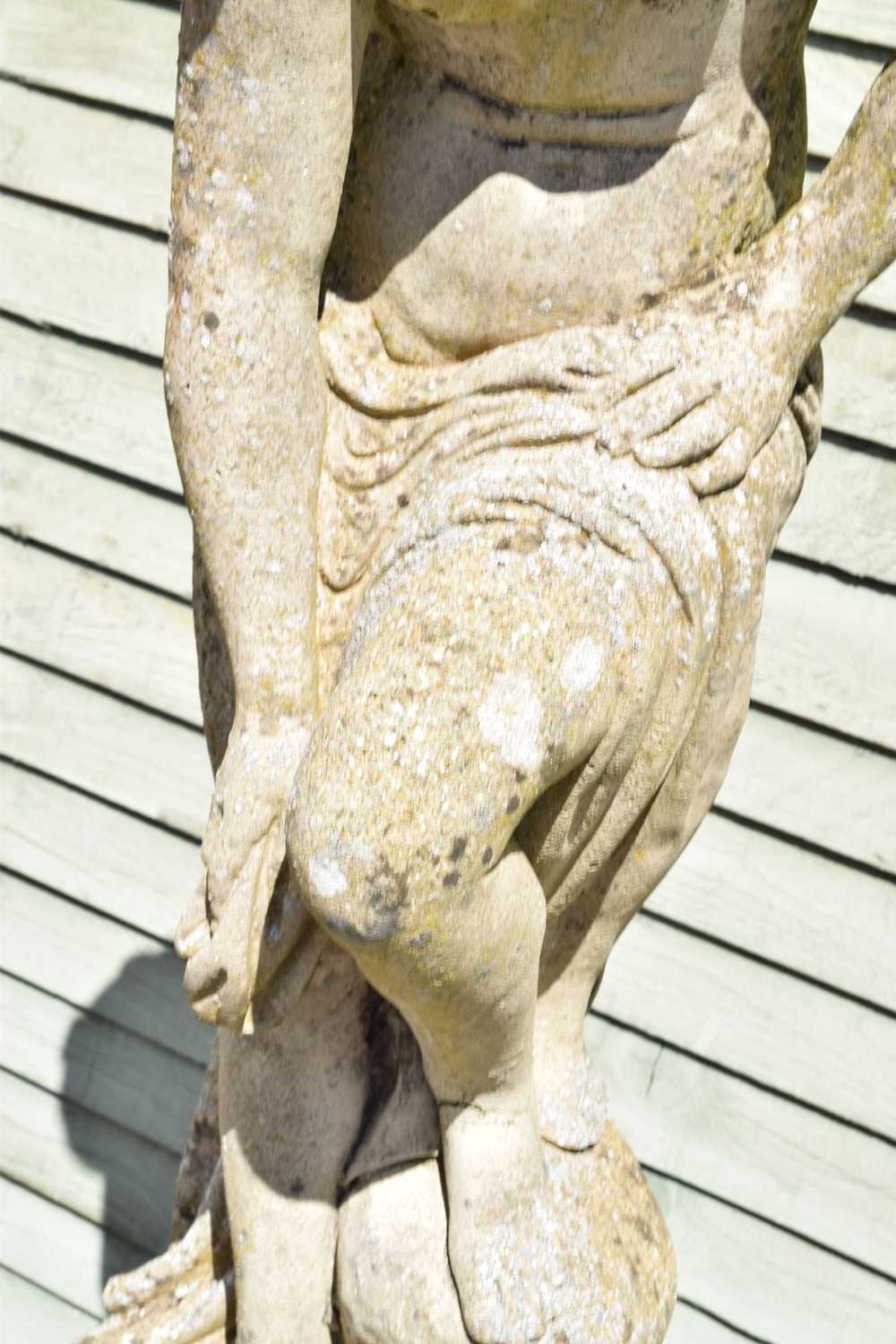 Composition figural garden ornament, Toilet of Venus - Image 6 of 7