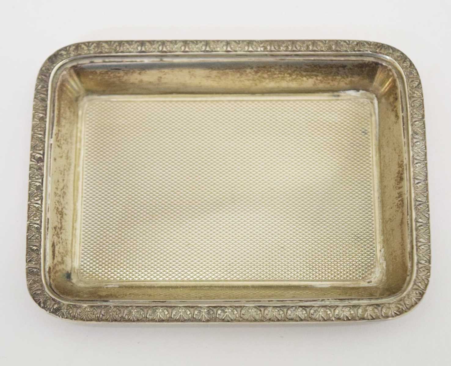 Asprey silver pin tray