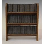 Works of William Shakespeare forty miniature volumes with miniature bookcase, circa 1930