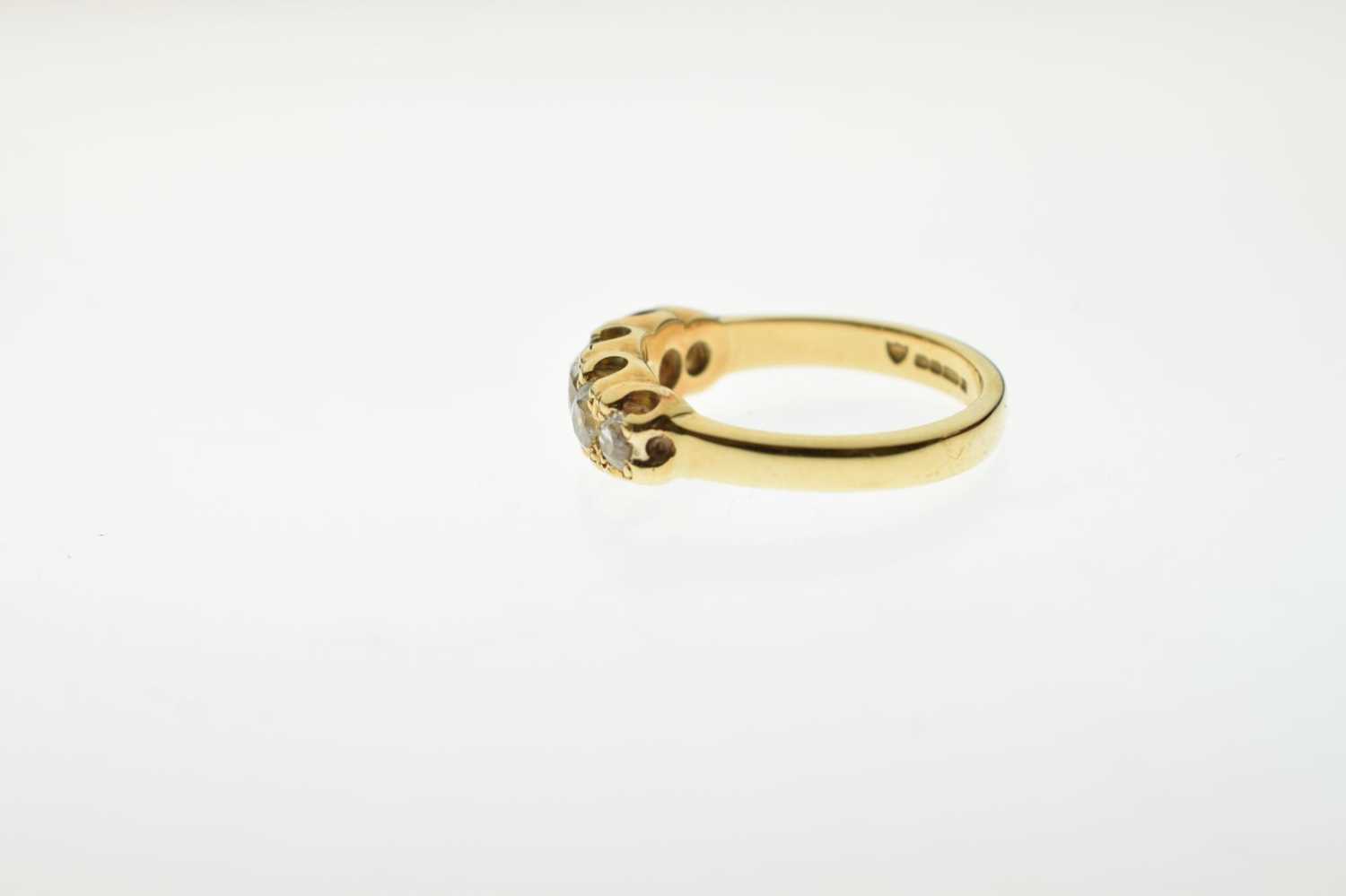 Diamond 18ct yellow gold ring - Bild 2 aus 6