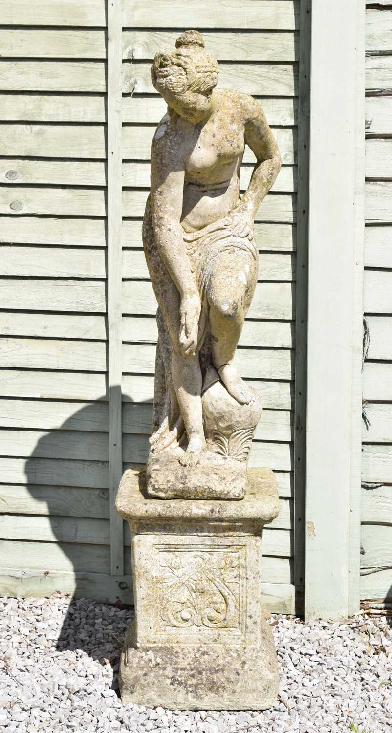 Composition figural garden ornament, Toilet of Venus