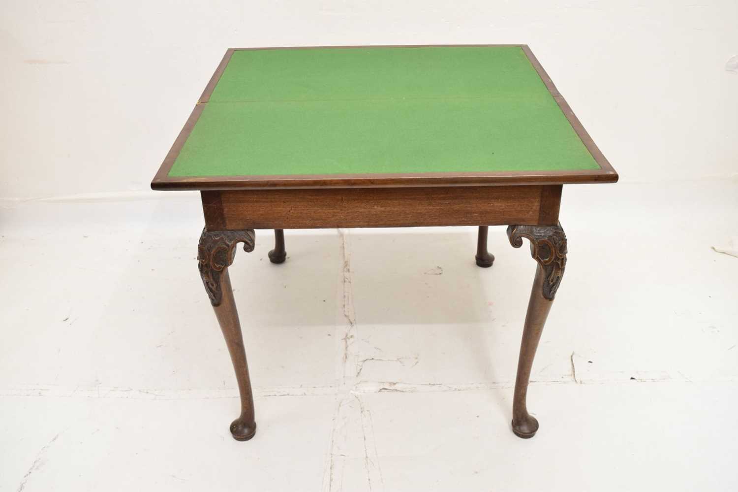 18th century mahogany card table - Image 9 of 13