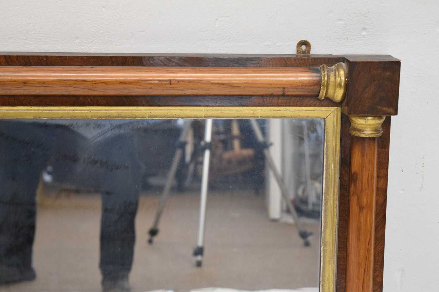 19th century rosewood overmantel mirror - Image 3 of 6