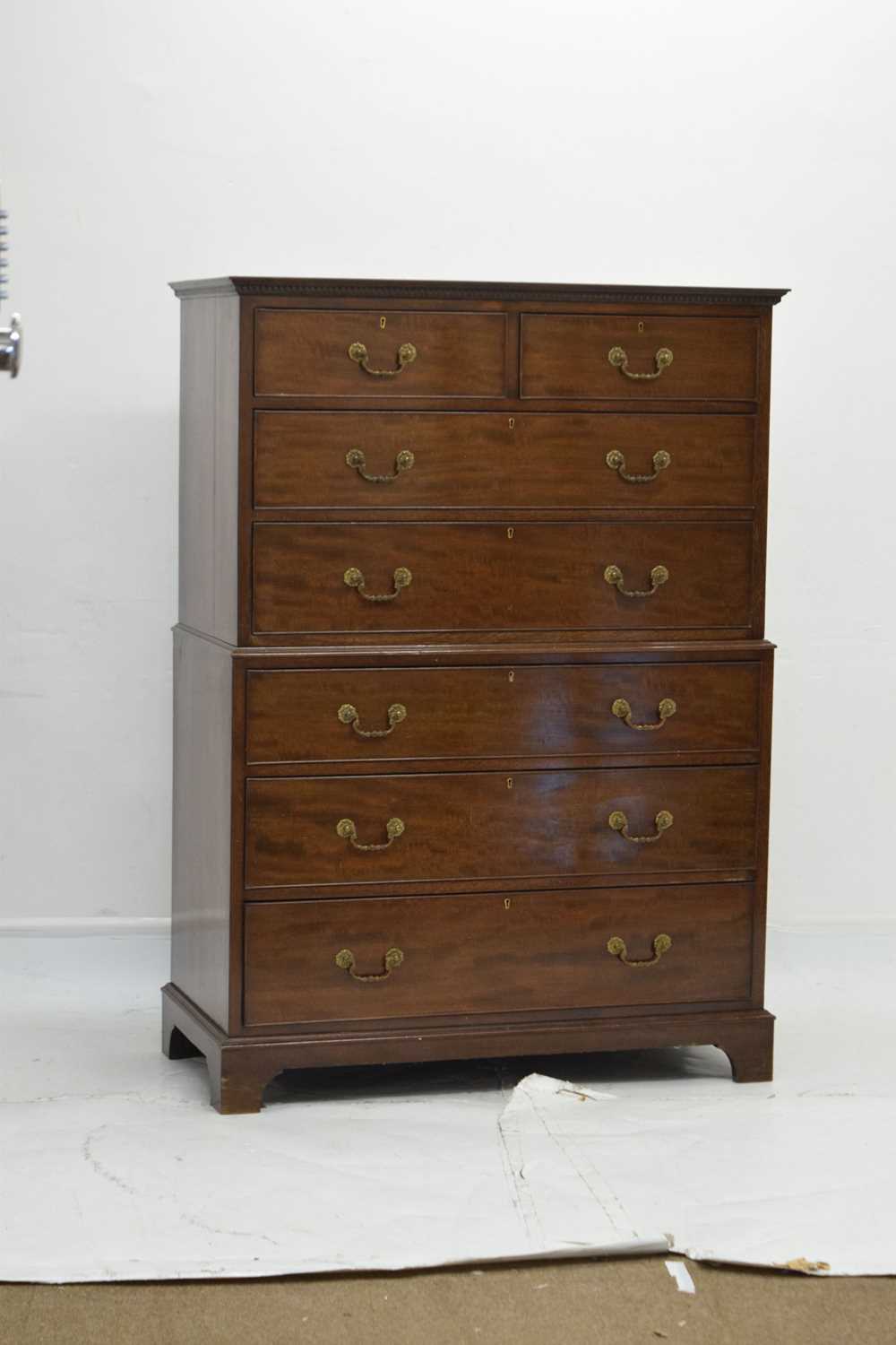 Early 20th century mahogany chest-on-chest or tallboy - Image 2 of 13
