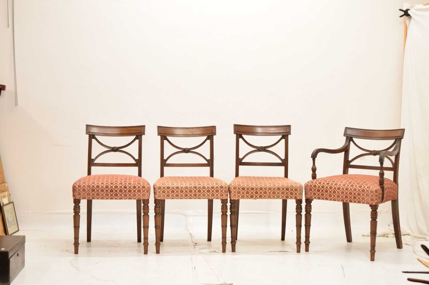 Set of eight 19th century mahogany dining chairs - Image 8 of 14