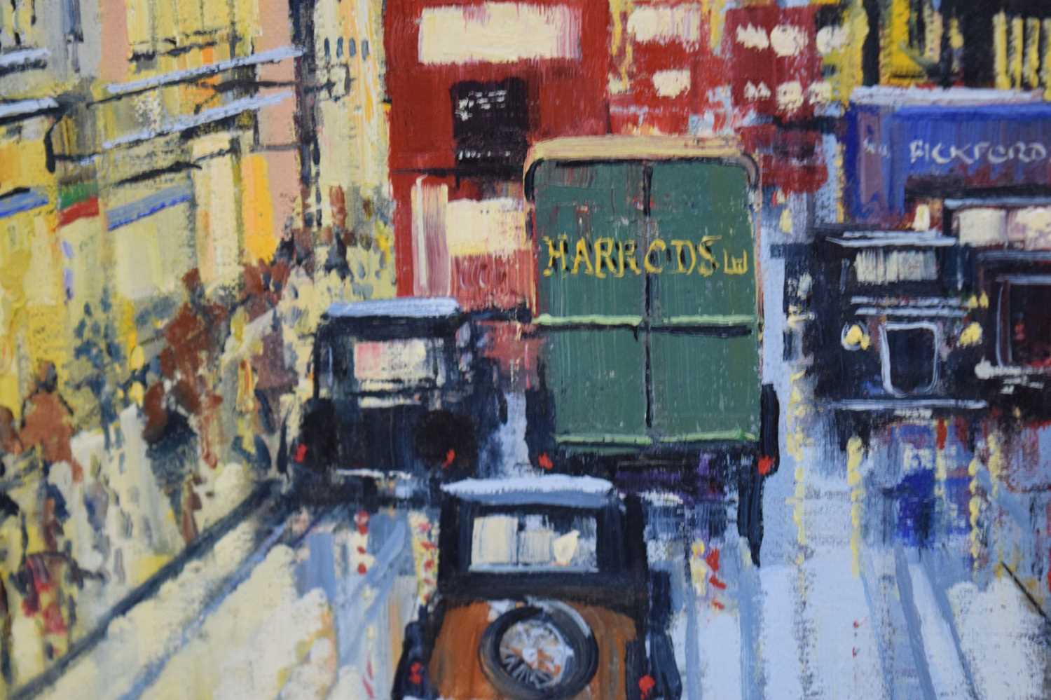 Alan King (1946-2013) - Oil on canvas - 'London Impressions', towards St. Pauls - Image 5 of 9