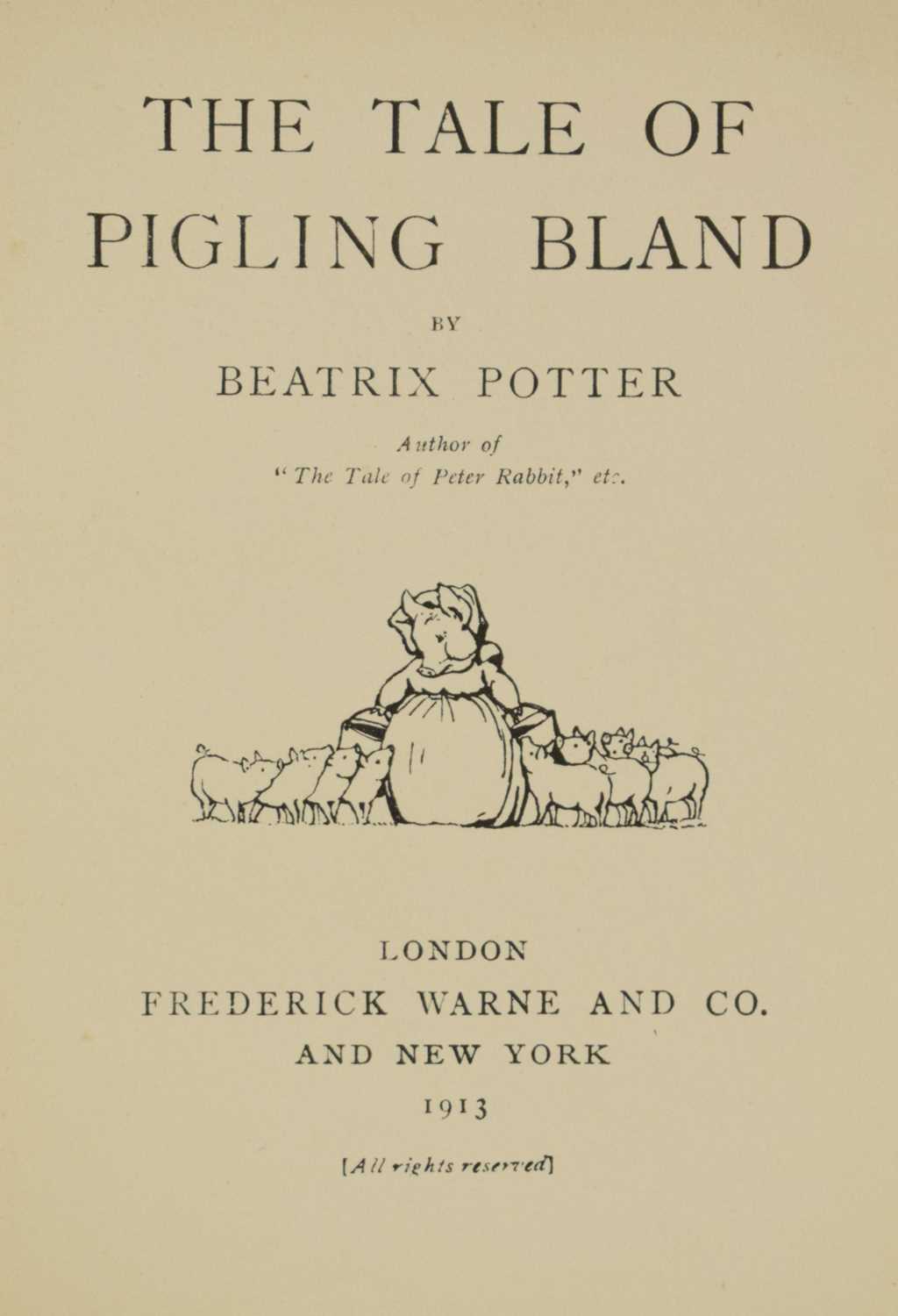 Potter, Beatrix - 'The Tale of Pigling Bland' - First edition 1913 - Image 8 of 19