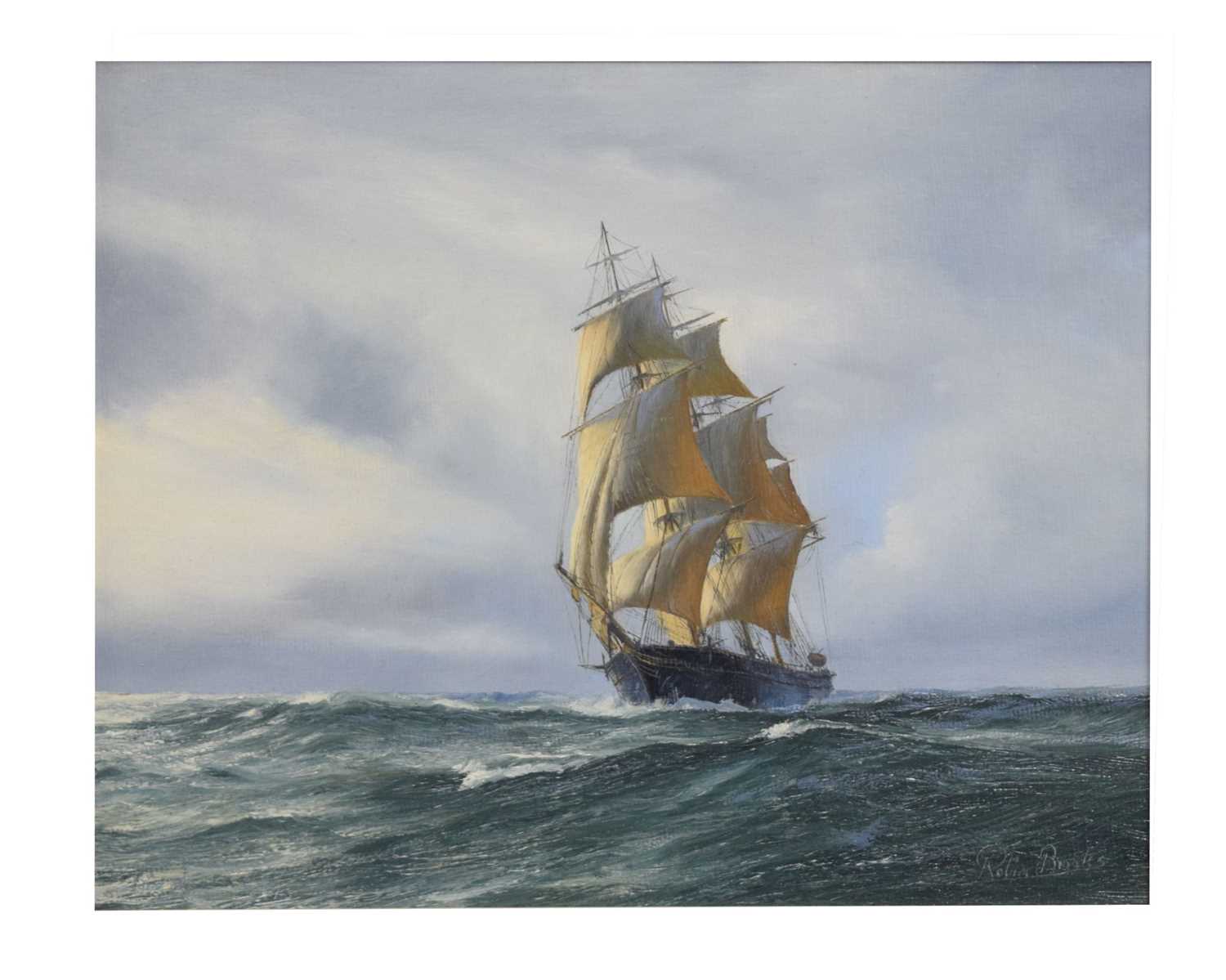 Robin Brooks, (b. 1943) - Oil on canvas - Clipper, The Sweepstake