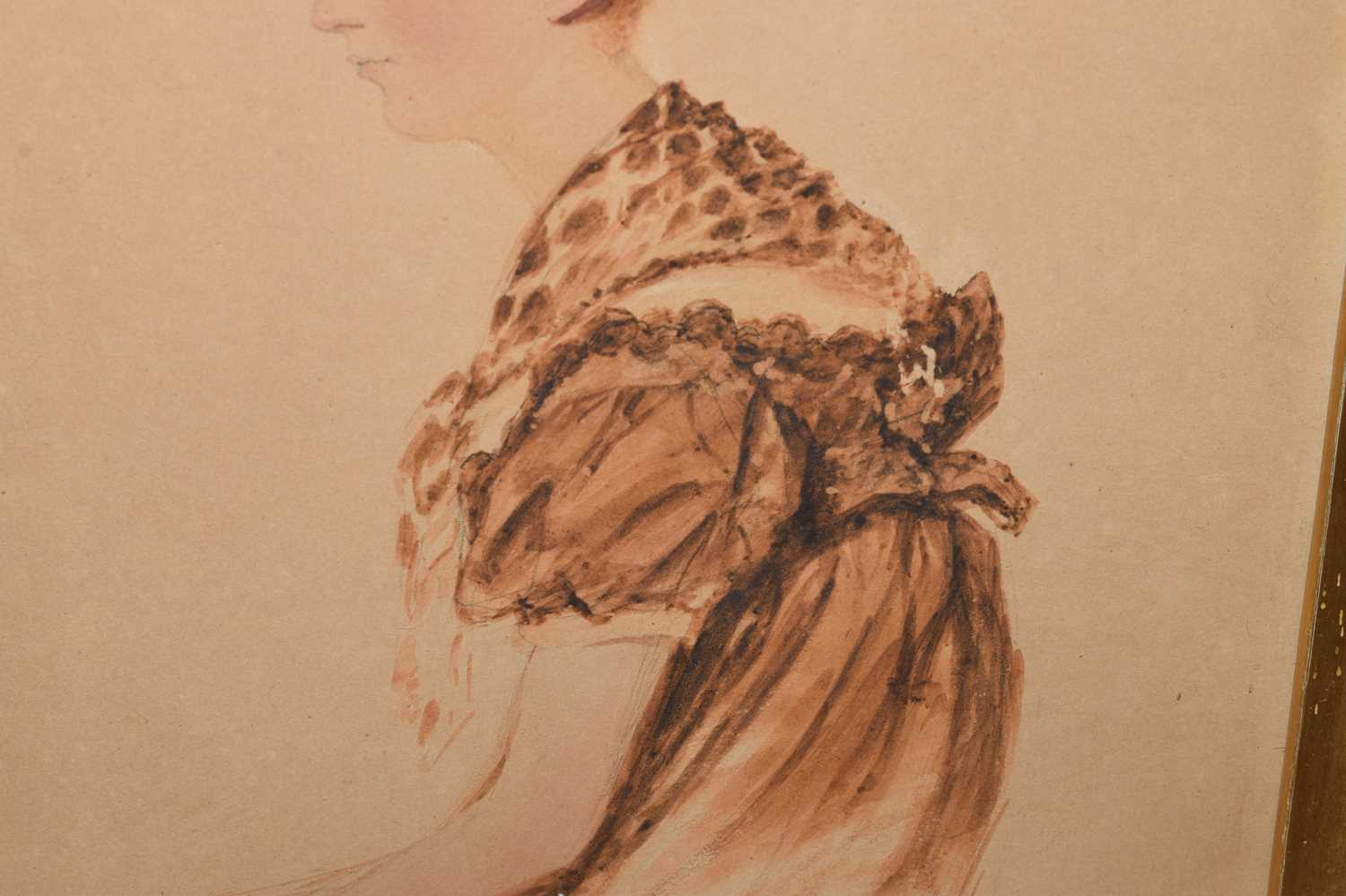 Early 19th century watercolour portrait of Maria Isabella Boyes - Image 6 of 6