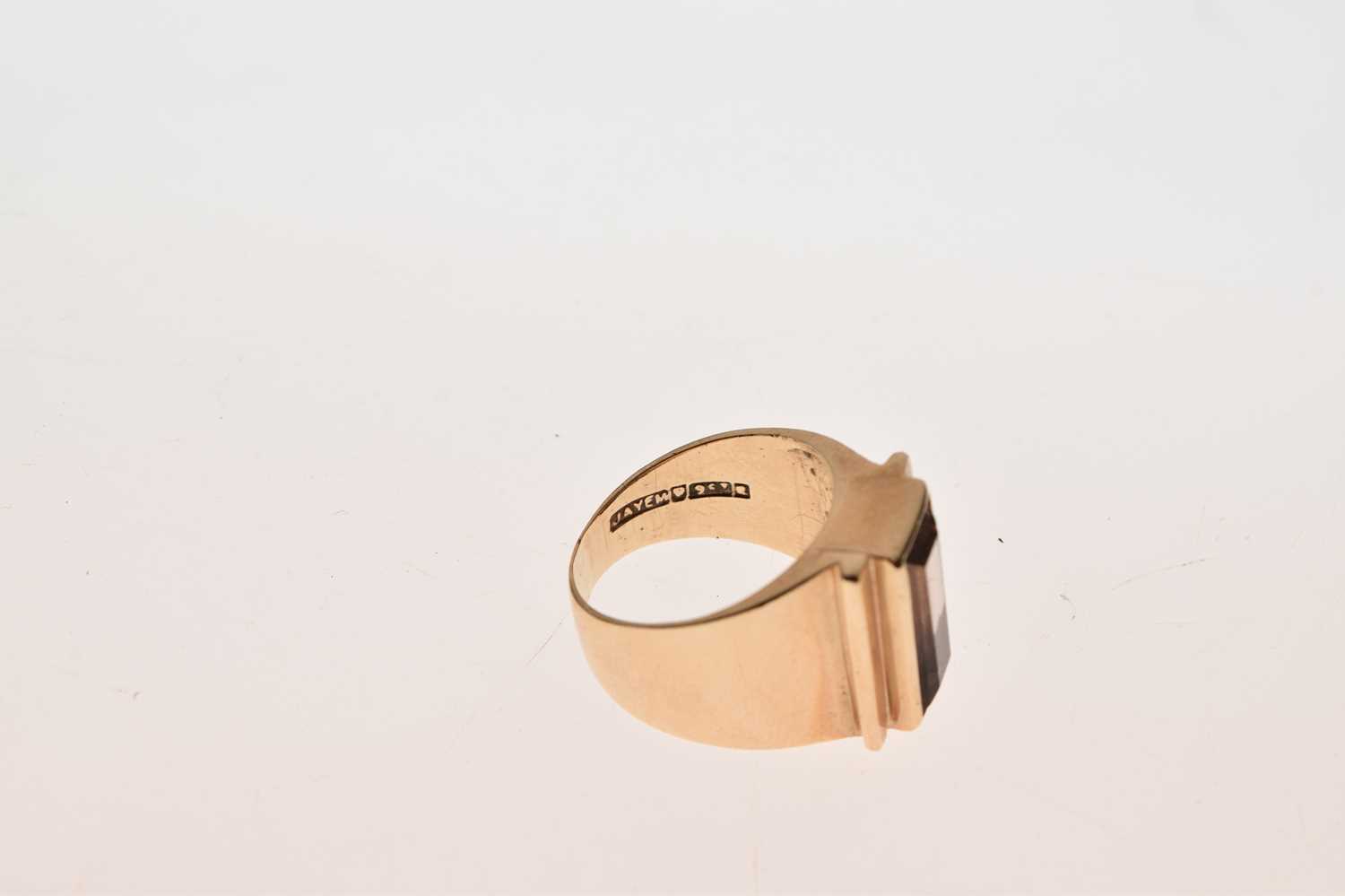 Modernist smoky quartz ring - Image 6 of 7