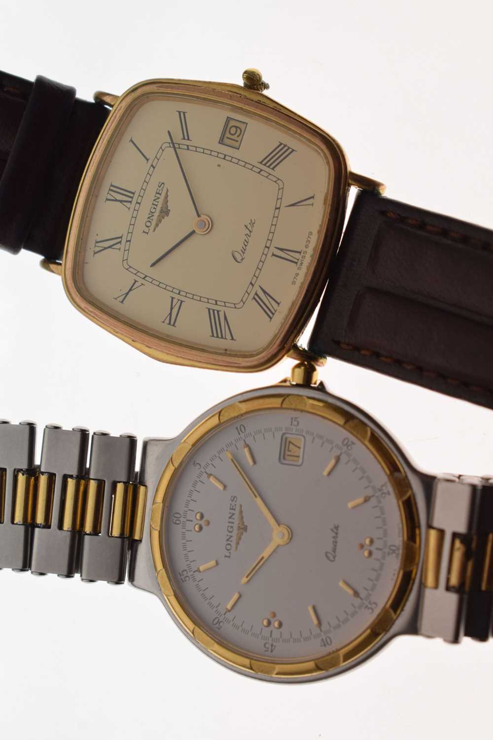 Longines - Two gentleman's quartz watches - Image 3 of 8