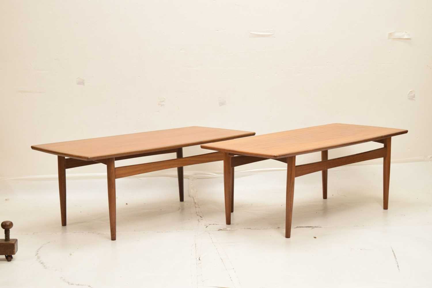 Pair of teak coffee tables, in the manner of G-Plan - Image 2 of 14