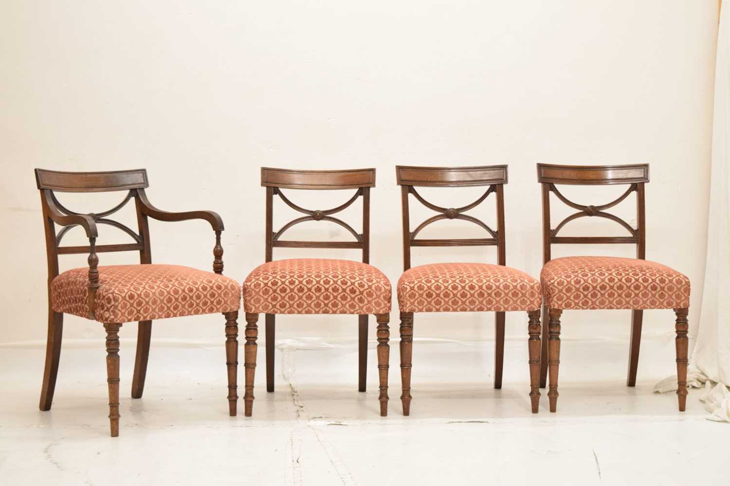 Set of eight 19th century mahogany dining chairs - Image 2 of 14