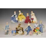 Collection of porcelain figures