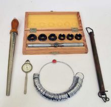 Small group of assorted watch and jewellery equipment