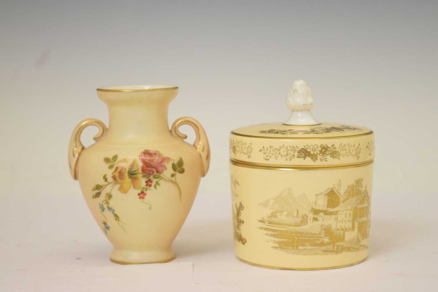 Selection of Royal Worcester blush ivory porcelain - Image 8 of 14