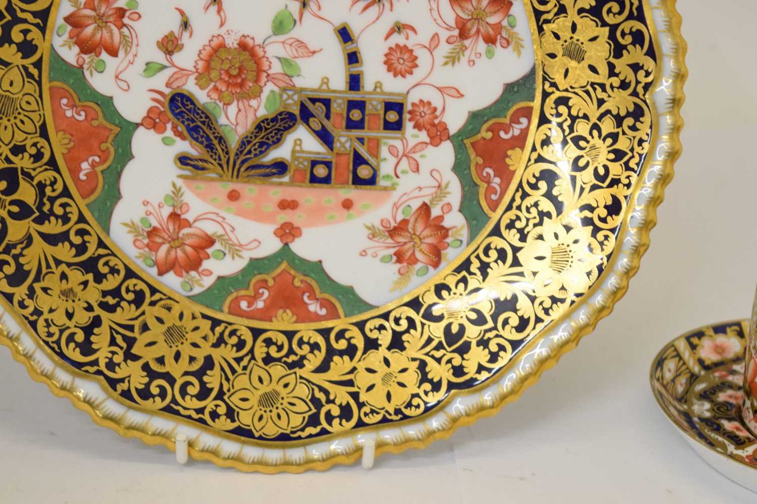 Royal Crown Derby coffee can and saucer, Copeland Spode plate - Image 6 of 9